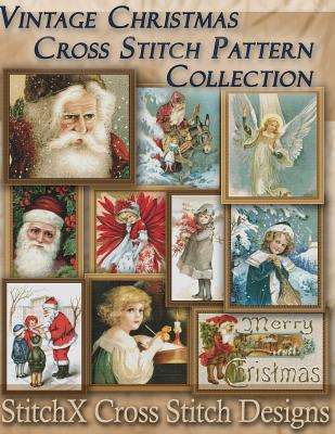 Vintage Christmas Cross Stitch Pattern Collection: Black & White Charts Cover Image