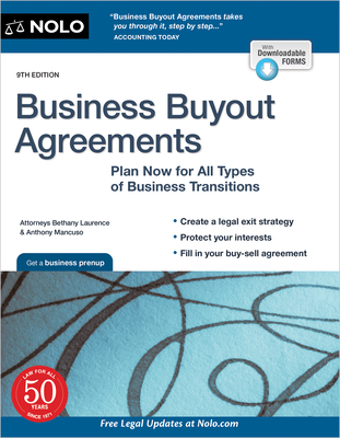 Business Buyout Agreements: Plan Now for All Types of Business Transitions By Bethany Laurence, Anthony Mancuso Cover Image