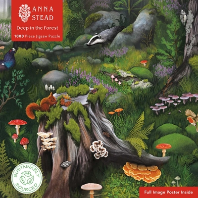 Adult Sustainable Jigsaw Puzzle Anna Stead: Deep in the Forest: 1000-pieces. Ethical, Sustainable, Earth-friendly (1000-piece Sustainable Jigsaws)