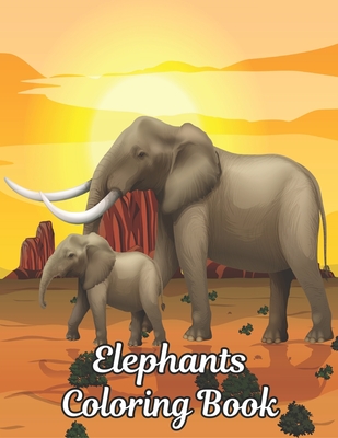 Elephants Coloring Book: 50 One Sided Elephant Designs Coloring Book Elephants Stress Relieving100 Page Elephants Coloring Book for Stress Reli By Qta World Cover Image