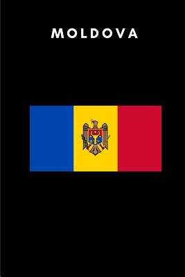 Moldova: Country Flag A5 Notebook to write in with 120 pages