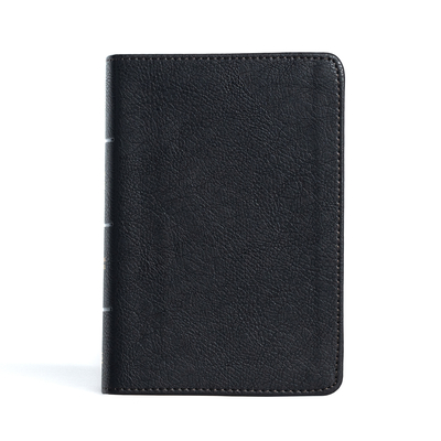 CSB Large Print Compact Reference Bible, Black Leathertouch Cover Image