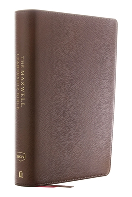 NKJV, Maxwell Leadership Bible, Third Edition, Premium Calfskin Leather, Brown, Comfort Print Cover Image
