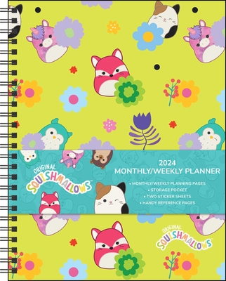 Squishmallows 12-Month 2024 Monthly/Weekly Planner Calendar Cover Image