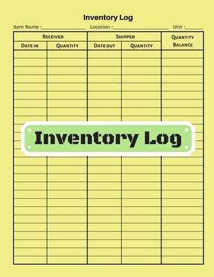 Inventory log: V.12 - Inventory Tracking Book, Inventory Management and Control, Small Business Bookkeeping / double-sided perfect bi Cover Image