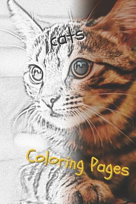 Cute Cats Coloring Book: A Grayscale Coloring Book, 30 Cats Coloring Pages, Cat  Coloring Book For Adults (Paperback)