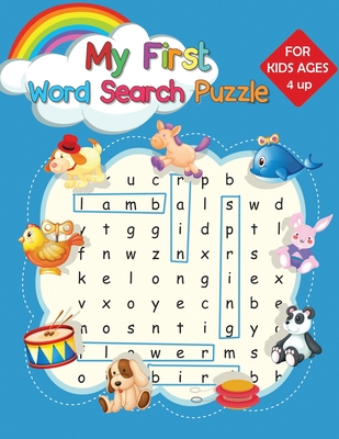 my first word search puzzle easy large print educational word search puzzles with fun themes for kids ages 4 and up large print paperback brain lair books