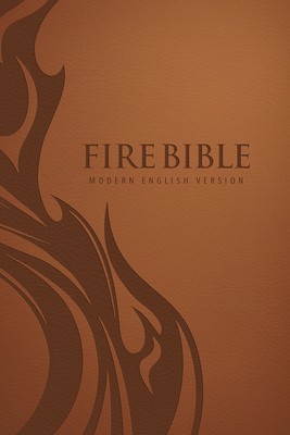Mev Fire Bible: Brown Leather-Like Cover - Modern English Version Cover Image