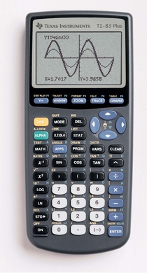 Texas Instruments Ti 83 Plus Graphing Calculator Battery Backup Impact Resistant Cover 160 Kb 24 Kb Rom RAM 8 Line s 16 Digits Battery Other The Doylestown Bookshop