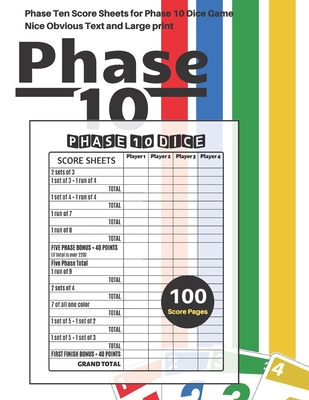 Printable Phase 10 Scoresheet