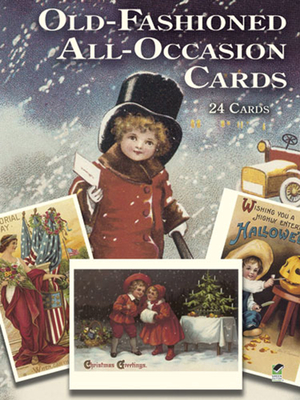 Old-Fashioned All-Occasion Cards: 24 Cards (Dover Postcards) By Gabriella Oldham (Editor) Cover Image