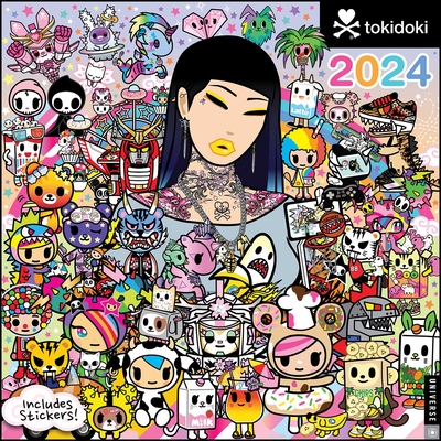 tokidoki 2024 Wall Calendar (w/ Stickers) By Simone Legno Cover Image