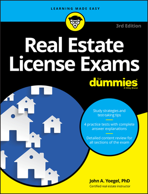 Real Estate License Exams for Dummies with Online Practice Tests (For Dummies (Lifestyle)) By John A. Yoegel Cover Image