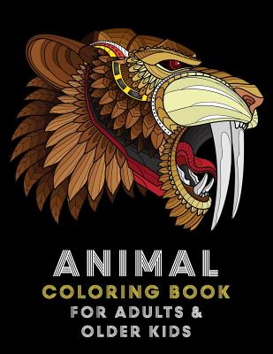 Animal Coloring Book For Adults And Older Kids: Complex Animal Designs For  Adults Boys & Girls; Detailed Zendoodle Designs (Paperback)
