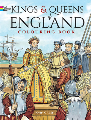 Kings and Queens of England Coloring Book Cover Image