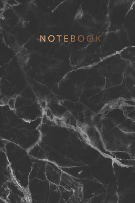 Notebook: Beautiful black marble ★ Personal notes ★ Daily diary ★ Office supplies 6 x 9 - Regular size noteboo Cover Image