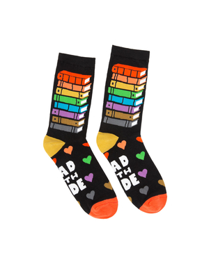 Read With Pride Socks - Large By Out of Print Cover Image