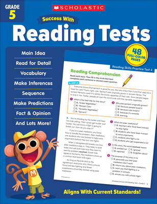 Scholastic Success with Reading Tests Grade 5 Workbook By Scholastic Teaching Resources Cover Image