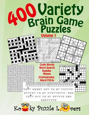 Variety Puzzle Book, 400 Puzzles, Volume 1
