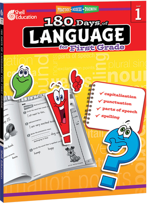 180 Days of Language for First Grade: Practice, Assess, Diagnose (180 Days of Practice) Cover Image