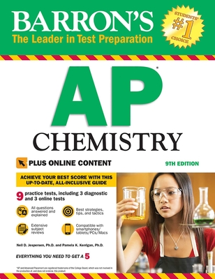 AP Chemistry with Online Tests (Barron's Test Prep) Cover Image