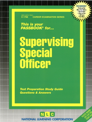 Supervising Special Officer: Passbooks Study Guide (Career Examination Series) By National Learning Corporation Cover Image