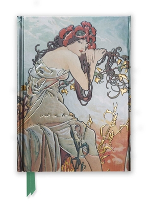 Mucha: Summer (Foiled Journal) (Flame Tree Notebooks) By Flame Tree Studio (Created by) Cover Image