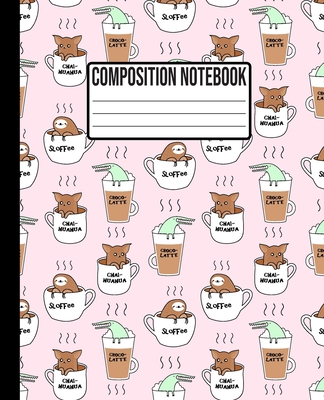 Composition Notebook: Sloth my spirit animal, Wide Ruled College Notepad for Kids and Teens 7.5