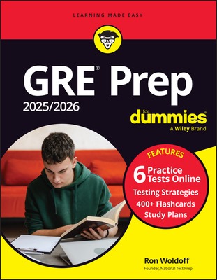 GRE Prep 2025/2026 for Dummies (+6 Practice Tests & 400+ Flashcards Online)