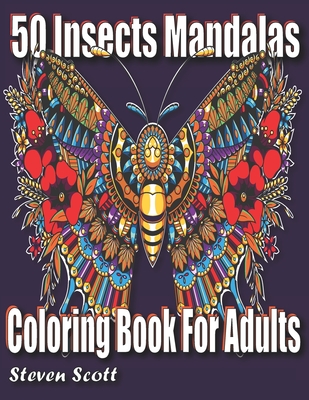 Insects Mandalas Coloring Book for Adults
