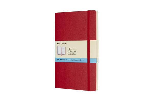 Moleskine Classic Notebook, Large, Dotted, Scarlet Red, Soft Cover (5 x 8.25) By Moleskine Cover Image