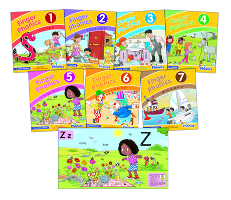 Finger Phonics Books 1-7: In Print Letters (American English 