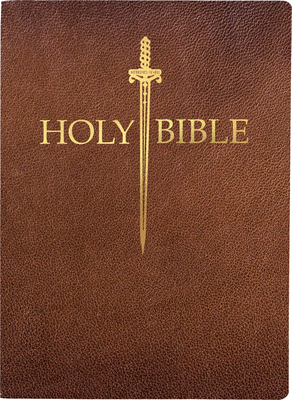 Kjver Sword Bible, Giant Print, Acorn Bonded Leather, Thumb Index (King James Version Easy Read Bible)