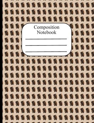 Composition Notebook: Bison Polka Dot Wide Ruled Composition Book - 120 Pages - 60 Sheets By Cute Varmint Journals Cover Image