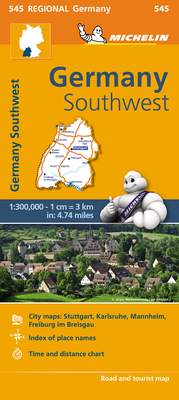 Michelin Germany Southwest Map 545 (Maps/Regional (Michelin)) By Michelin Cover Image