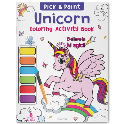 Unicorn: Pick and Paint Coloring Activity Book Cover Image