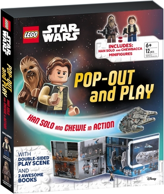 LEGO Star Wars Pop-Out and Play: Han Solo and Chewie in Action: Includes Han Solo and Chewbacca Minifigures, Double-Sided Play Scene, and 2 Awesome Books
