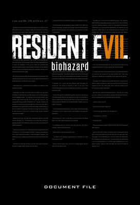 Resident Evil 7: Biohazard Document File By Capcom Cover Image