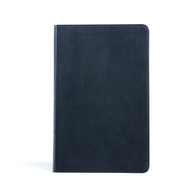 CSB Single-Column Personal Size Bible, Navy LeatherTouch Cover Image