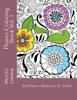Flower Coloring Book, Volume 1