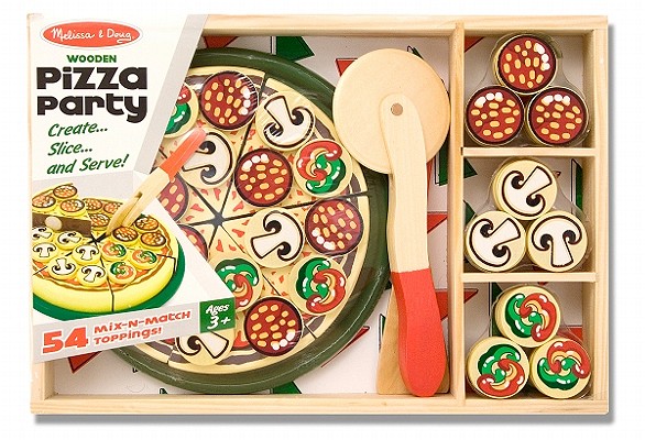 Pizza Party Wooden Set By Melissa & Doug (Created by) Cover Image