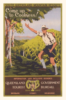 Vintage Journal South Queensland Travel Poster Cover Image