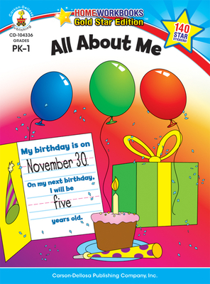 All about Me, Grades Pk - 1: Gold Star Edition Volume 1 (Home Workbooks) Cover Image