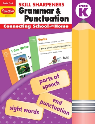 Skill Sharpeners: Grammar & Punctuation, Prek Workbook By Evan-Moor Corporation Cover Image