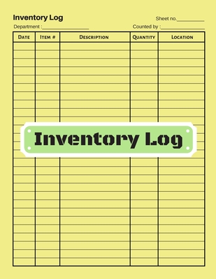 Inventory log: V.13 - Inventory Tracking Book, Inventory Management and Control, Small Business Bookkeeping / double-sided perfect bi Cover Image