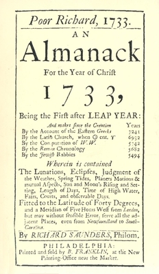 Poor Richard, 1733 an Almanack: For the Year of Christ 1733 Cover Image