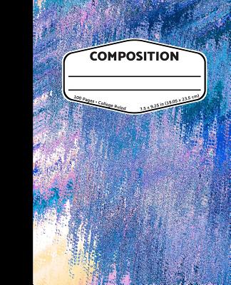 Composition: Abstract - College Ruled Composition Notebook By Three Dogs Publishing Cover Image