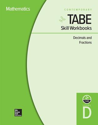 Tabe Skill Workbooks Level D: Decimals and Fractions - 10 Pack Cover Image