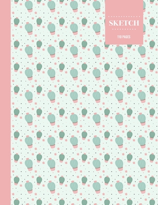 Sketch 110 Pages: Cactus Sketchbook for Kids, Teen and College Students - Succulent Llama Pattern By Sketch Notebook Hinterland Cover Image