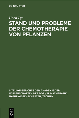 Stand Und Probleme Der Chemotherapie Von Pflanzen Cover Image